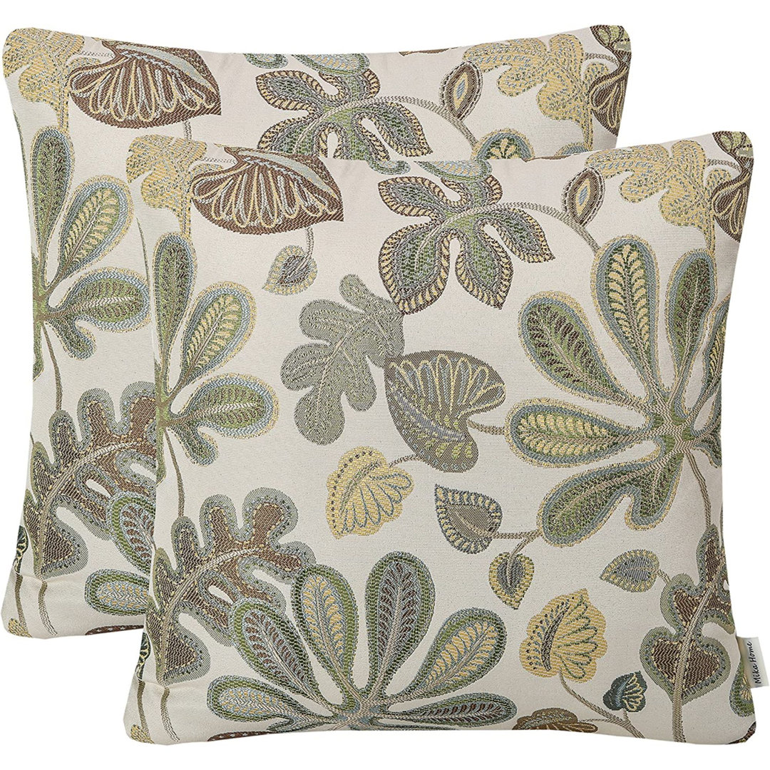  Cotton blend Throw Square Indoor/Outdoor Pillow Cover ToccoLeggero 