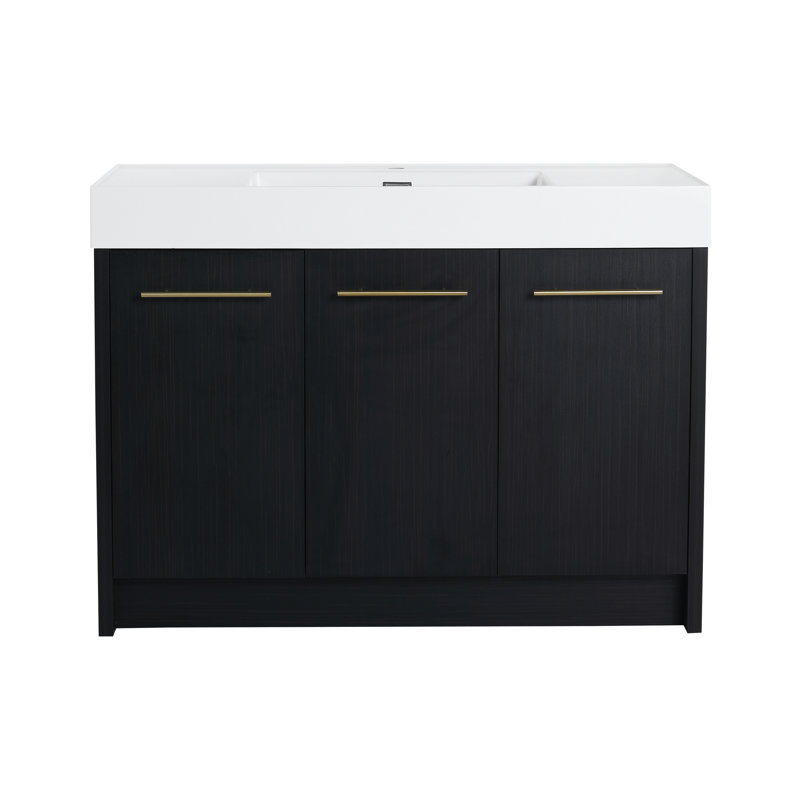 Meuble-lavabo autoportant avec lavabo Chagoya