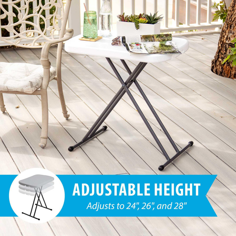 26'' Rectangular Adjustable Folding Table