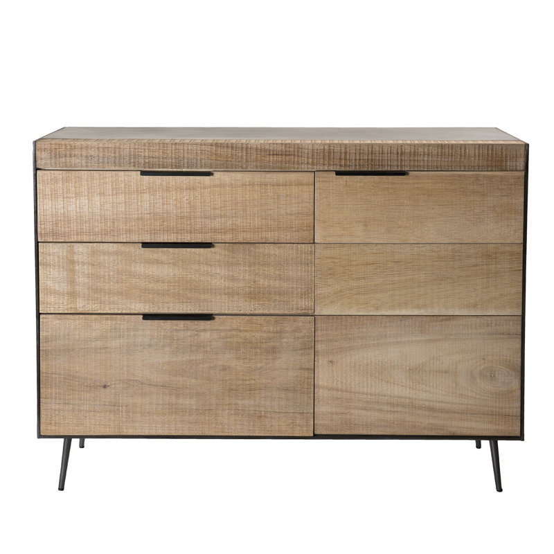 Ayala Solid Wood 106cm W 3 - Drawer Chest of Drawers