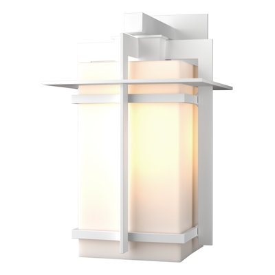 Tourou Downlight Large Outdoor Sconce - Opal Glass