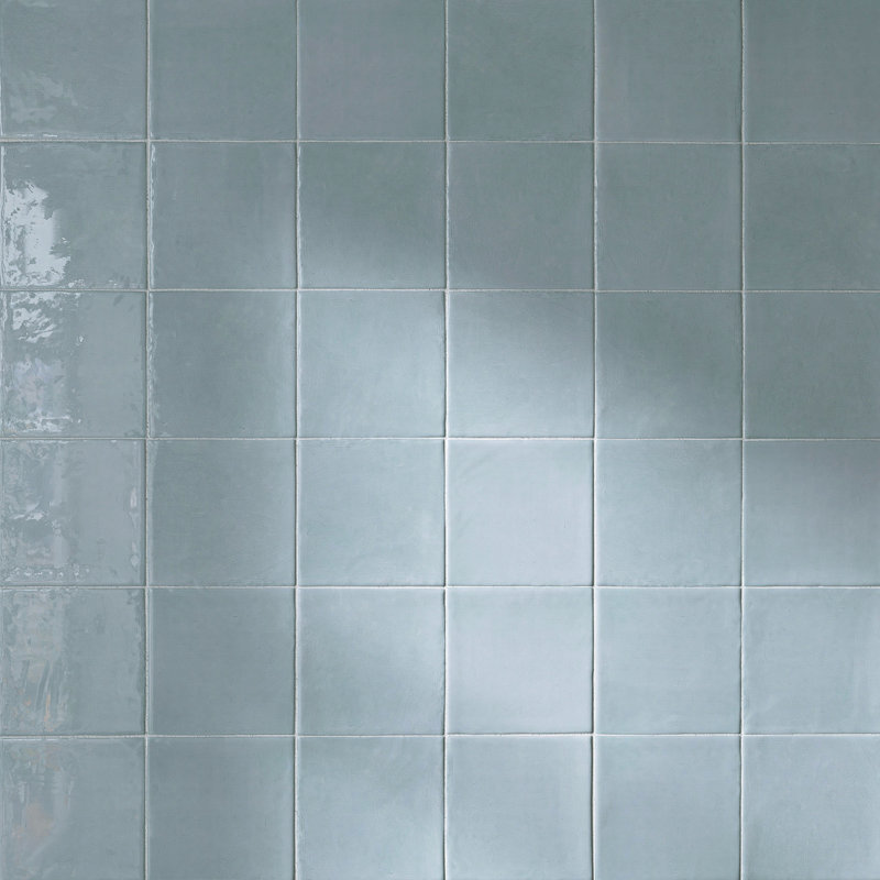 New Country Grey 5.9 in. X 5.9 in. Polished Ceramic Square Wall Tile, Powder Blue