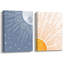2 Piece Wrapped Canvas Print-426322253