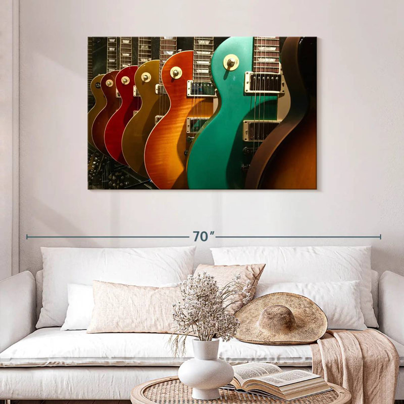 Abarca Electric Guitars Display, 30" H x 45" W