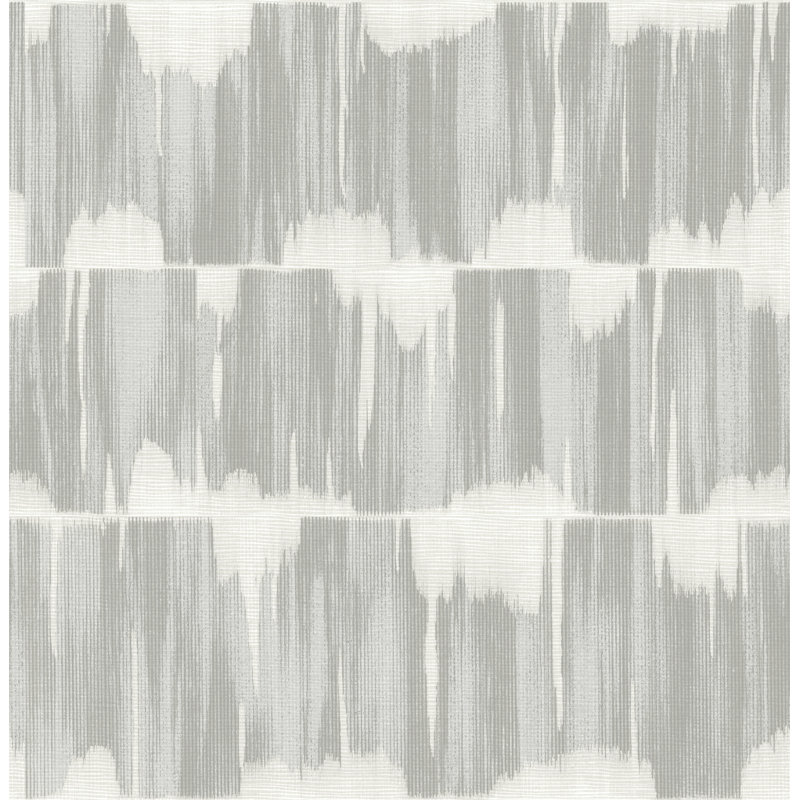 Serendipity Sterling Shibori Wallpaper, Gray