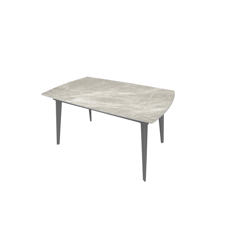 Adrell Extendable Metal Base Dining Table