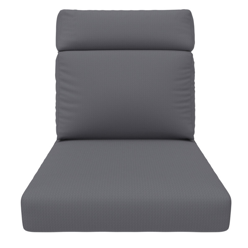 24.5 x 27 inch Outdoor Cushion For High Back Chair, 6 inch Thick Outdoor Replacement Cushion, Adirondack Chair Cushion Set