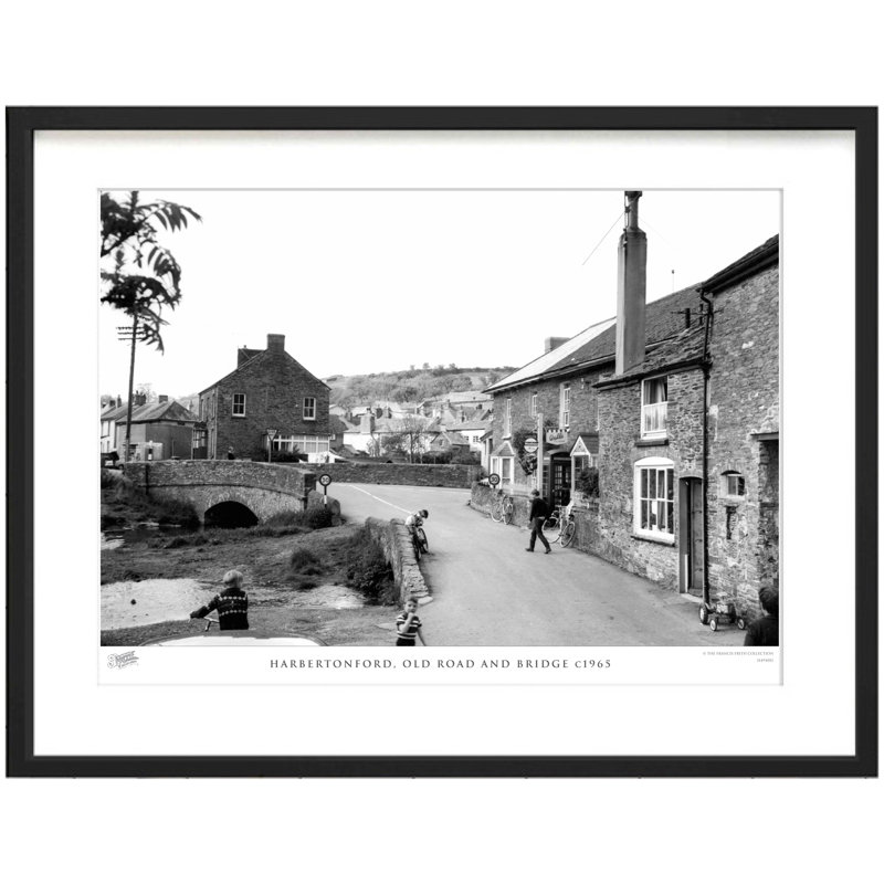 Harbertonford, Old Road And Bridge C1965 - Single Picture Frame Print, 60cm H x 80cm W x 2.3cm D