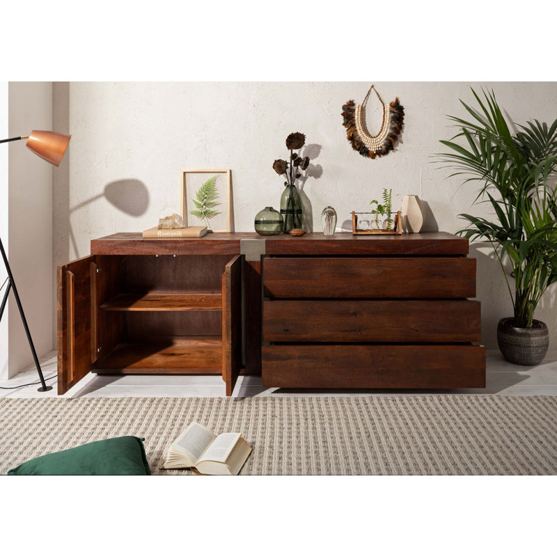 Amsterdam 200cm Solid Wood Sideboard