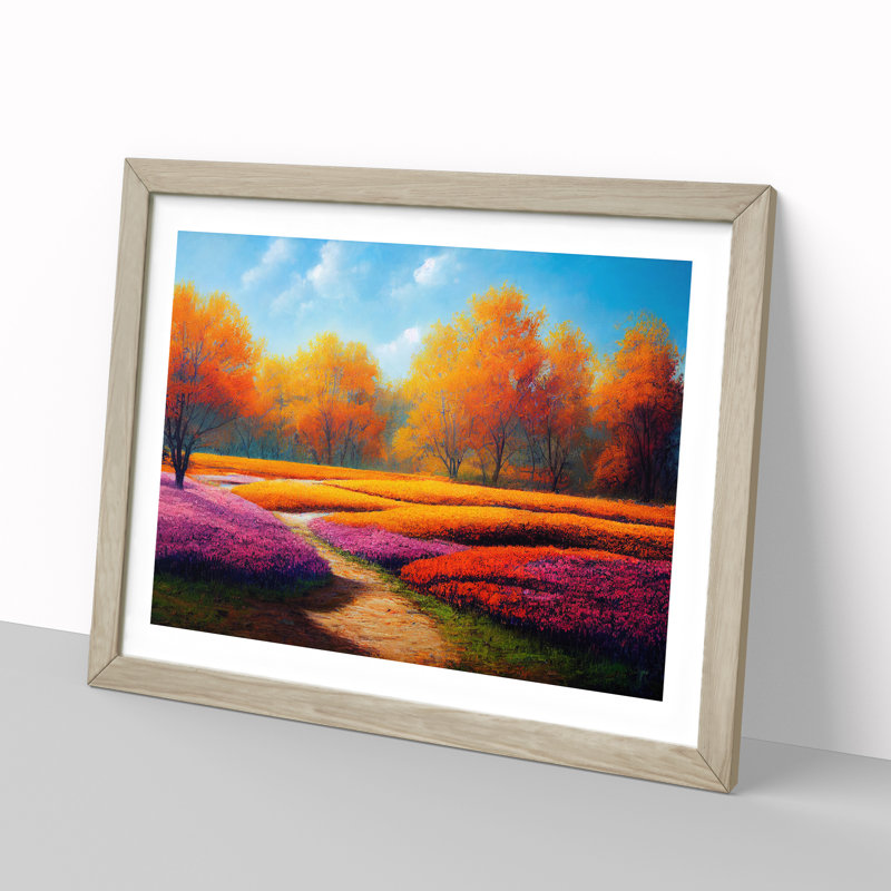 A Popular Spring Forest - Framed Print, 25cm H x 34cm W x 2cm D, Oak Framed