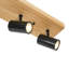 Projecteur sur rail semi-encastré à 5 têtes orientables en bois-610857103