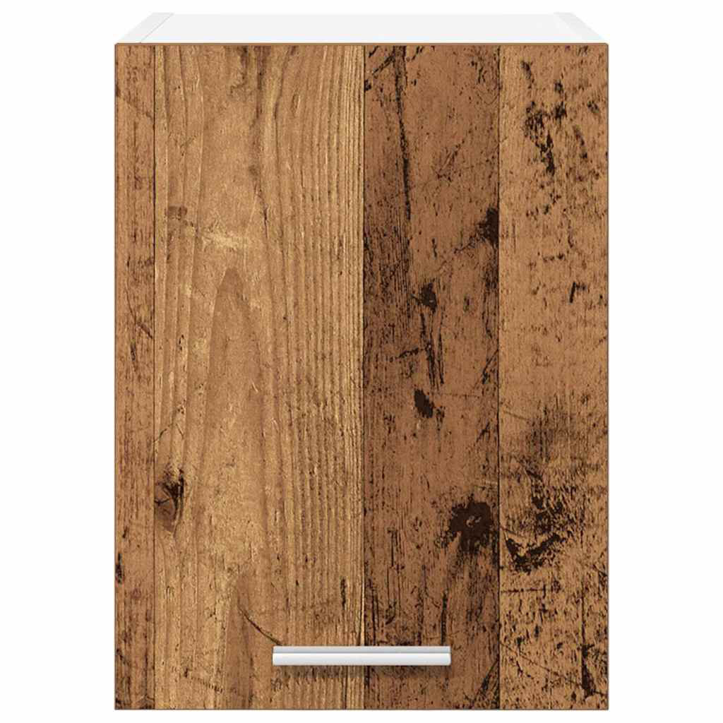 Vidaxl Hanging Cabinet Riga Black Oak And White 40 X 31 X 40 Cm
