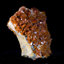Vanadinite sur cristal de goethite