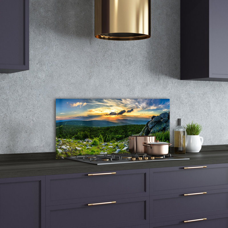 50cm W x 100cm L Glass Peel and Stick Panel