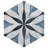 Merola Tile Cassis Hex Flower 8-5/8 In. X 9-7/8 In. Porcelain Vintage Wall & Floor Tile