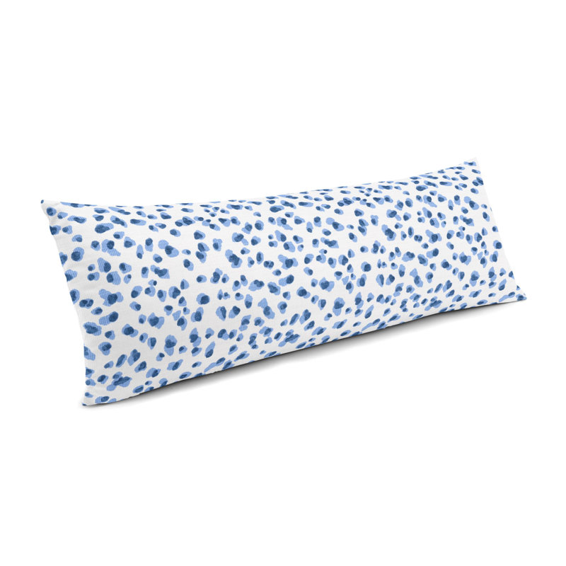 SpotOn Animal Print Cotton Blend Throw Pillow, Black/White, 14" x 36"