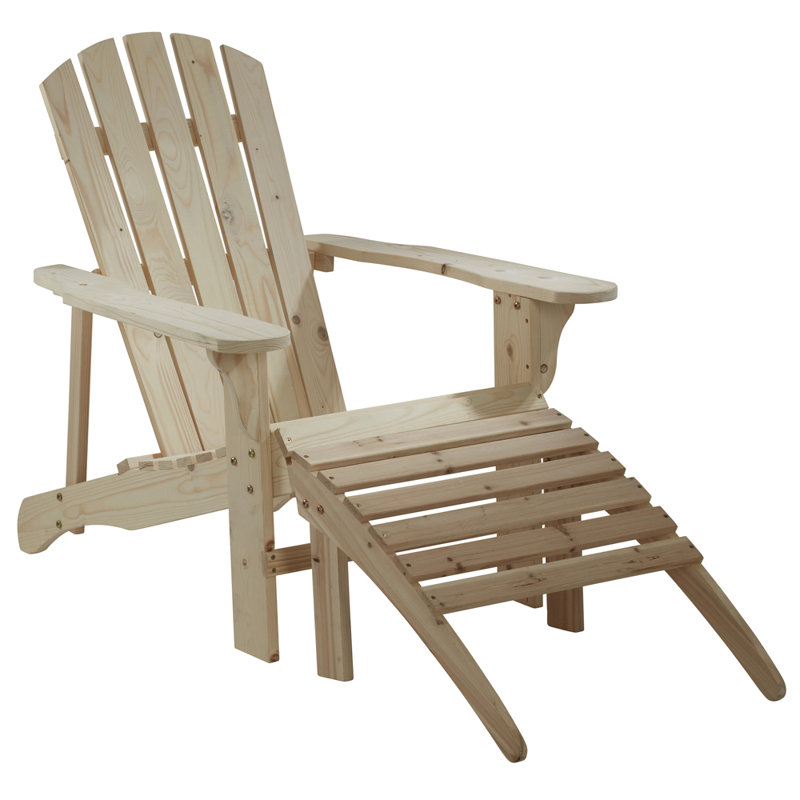 Masmoudi Fir Outdoor Adirondack Chair