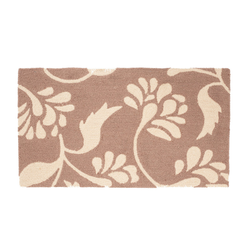 Tapis d'entrée antidérapant Sutter Meadows, Brun, Rectangle de 1 pi 6 po x 3 pi