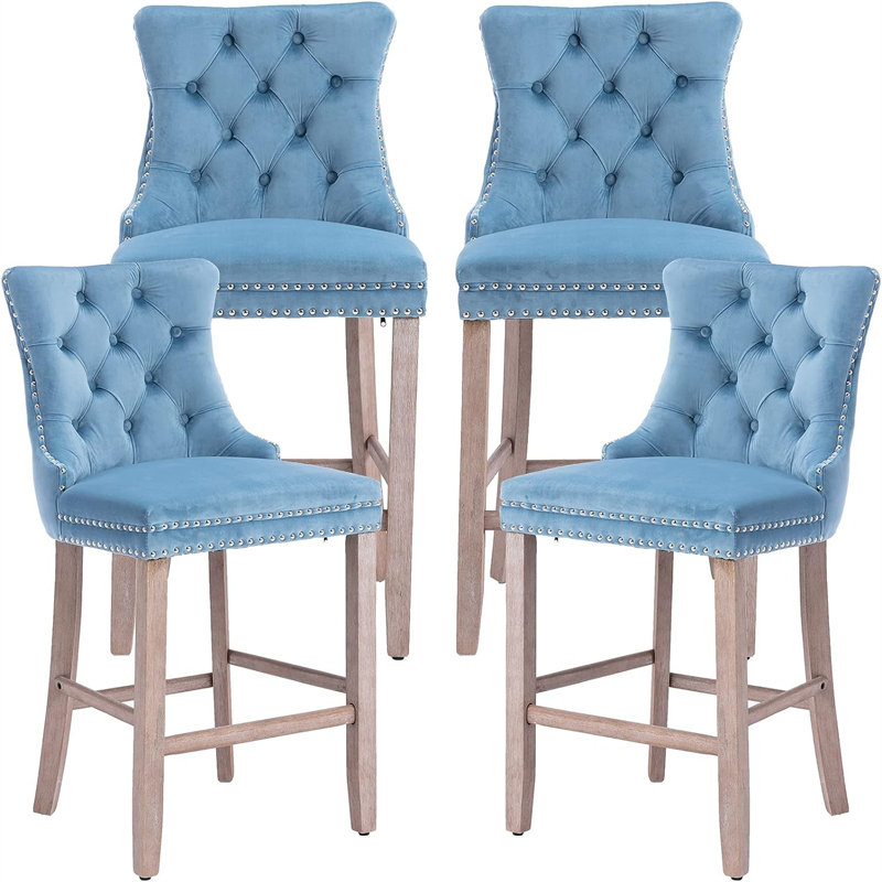 Tabouret Jericha, Nostalgique, Bleu clair