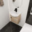 Meuble-lavabo 18 po avec lavabo en céramique, fixation murale