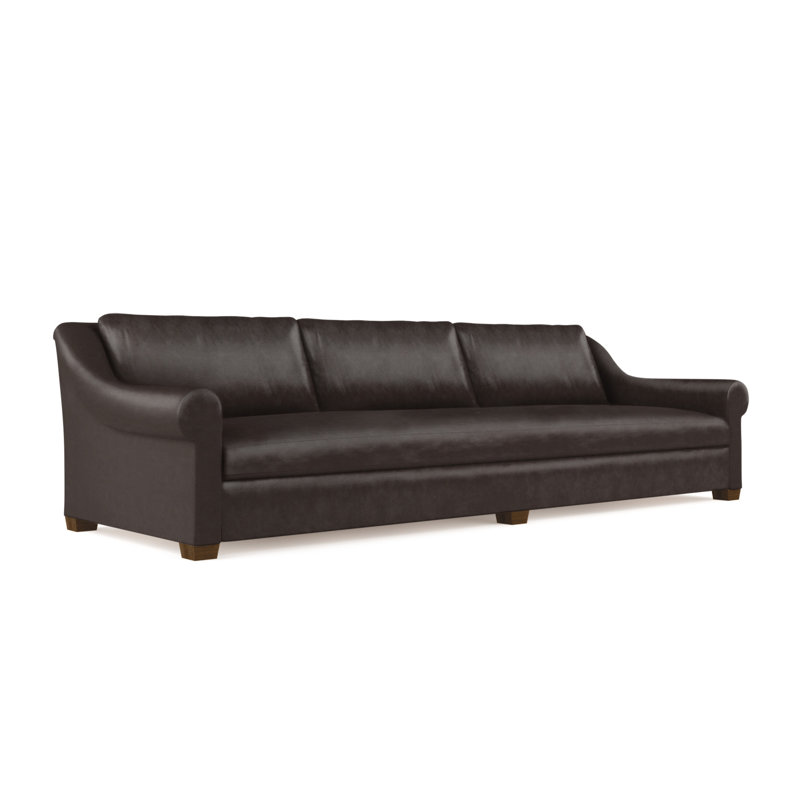 Canapé Thompson, H 32 po x l 96 po x P 46 po, Cuir rétro chocolat, Naturel