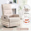 Fauteuil inclinable manuel avec chaise berçante, pivotant et pivotant à 360 °-387301270-387301272