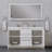 Feike 60'' Double Bathroom Vanity with Solid Surface Top-157448123