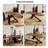 62.99"Medieval-style half-round solid wood dining table-257529443