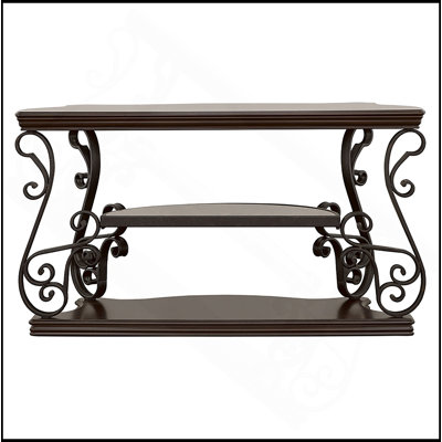 Console à 2 tablettes Gretta Merlot