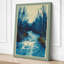 Woodland Stream Scandinavian - Wrapped Canvas-1493266419-1493266425