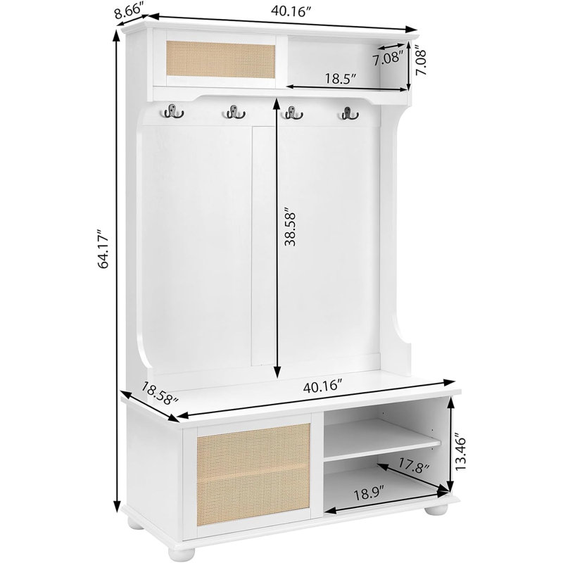Système d'organisation 40,00 po Peavey, Blanc