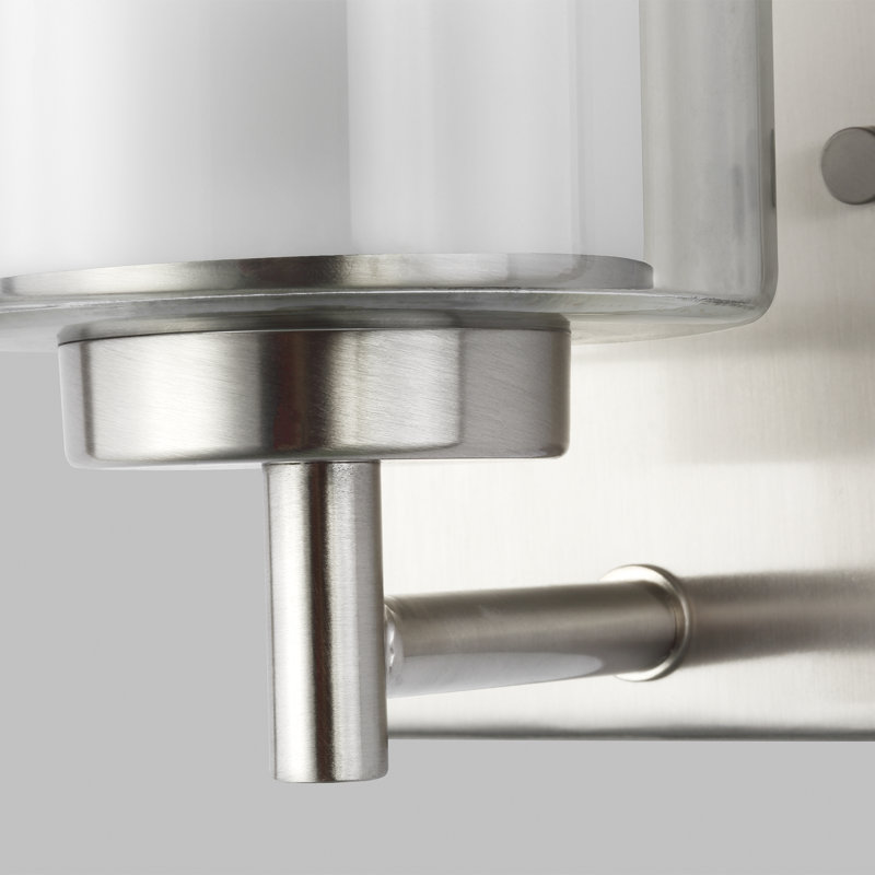 Elmwood Park One Light Wall / Bath Sconce from Generation Lighting , Brushed Nickel, 75W(Bulb Not Included)