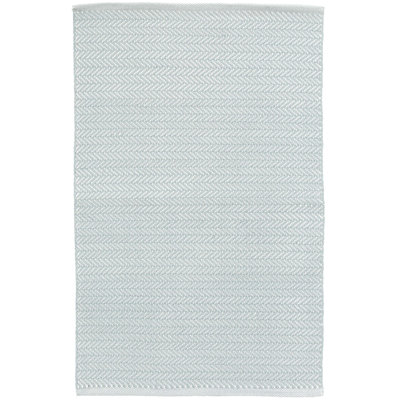 Tapis intérieur / extérieur tissé à la main Herringbone Pearl