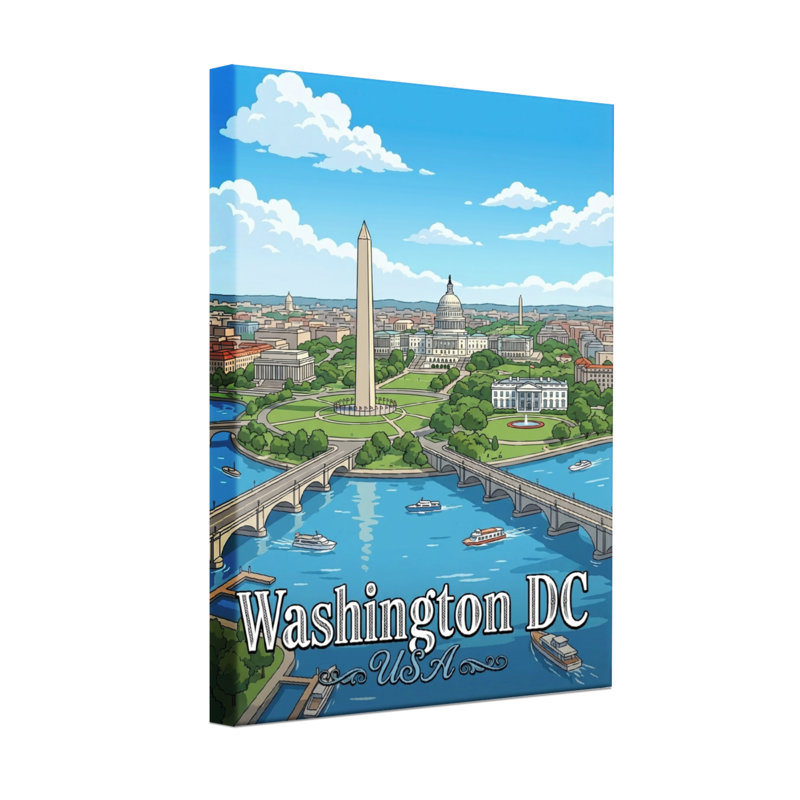 «Scenic & Cityscapes Washington Dc Usa Cityscape», reproduction d'art, H 30 po x l 20 po