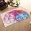 Tapis léger non tissé à motif floral classique dans une douce palette pastel, parfait pour ajouter une touche d'élégance à tout espace intérieur-126243061