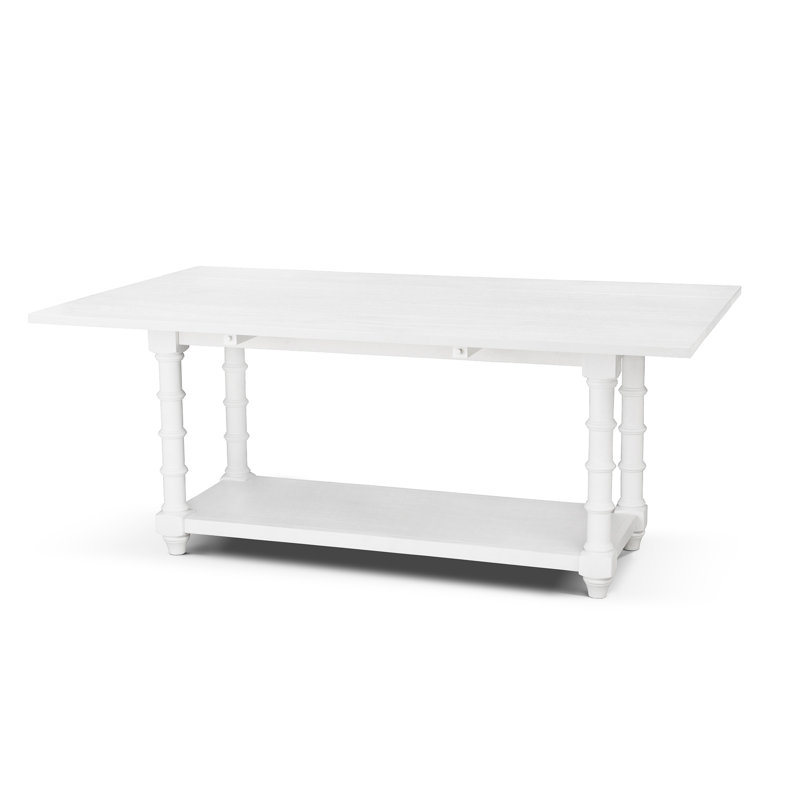 Bimini Drop Leaf Table, Whitewash, Whitewash