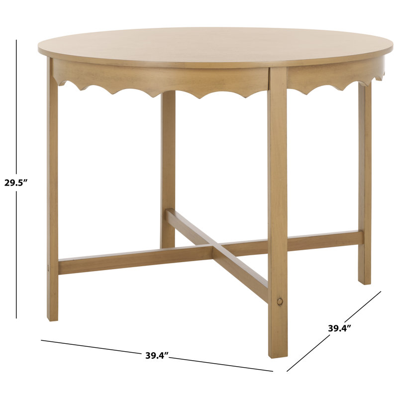 Seraphina Round Dining Table, Desert Brown