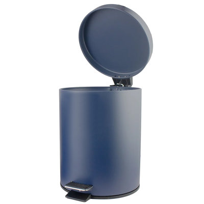StepCan-8601 10" Tall - Step Garbage Can With Removable Inner Bucket, Soft-close Metal Waste Basket Wit