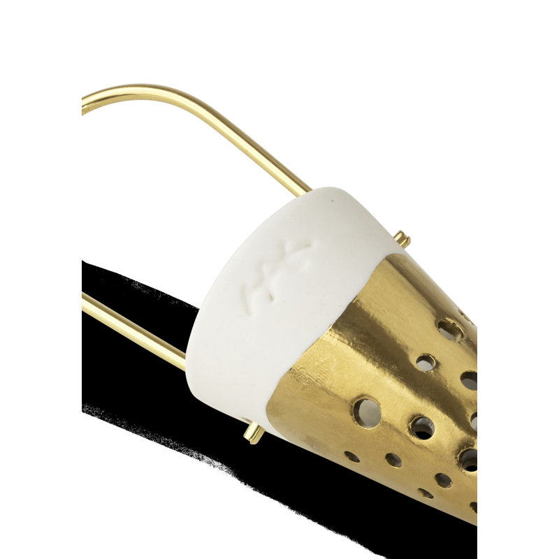 Nobili Bone China Wall Tealight Holder, 6.1" H x 1.8" W x 1.8" D