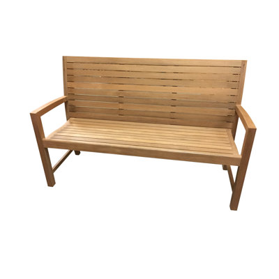 Nelvia Solid Wood Teak Outdoor Bench