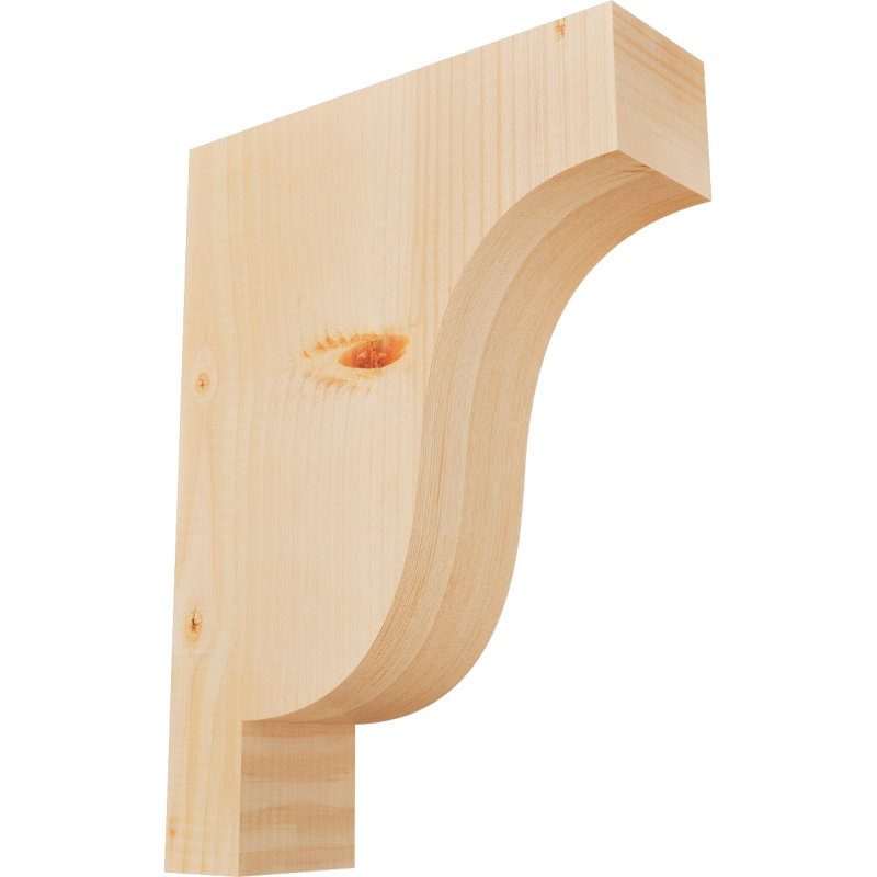Newport Corbel, H 16 po x l 3,5 po x P 12 po, Sapin de Douglas, Lisse