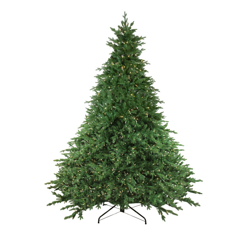 Pre-Lit Full Minnesota Balsam Fir Artificial Christmas Tree - LED Lights, 9'