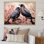 Corbeau gracieux monarques I - animaux, art mural, salon