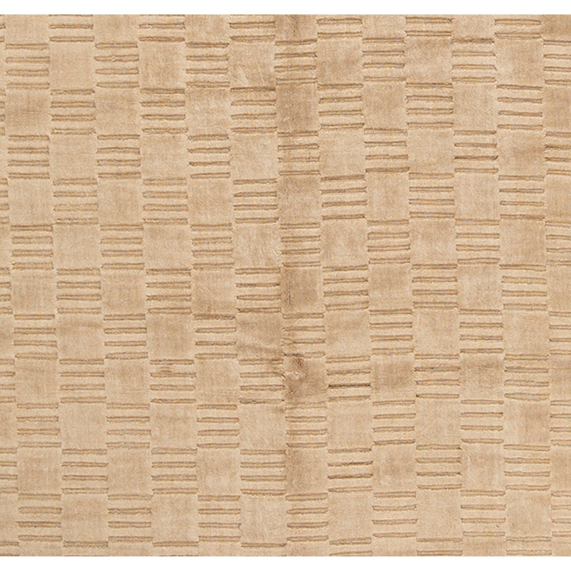 Tapis beige / brun clair de haute qualité noué à la main