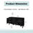 59.80 Inch Wood Sideboard With Adjustable Shelves-116484527