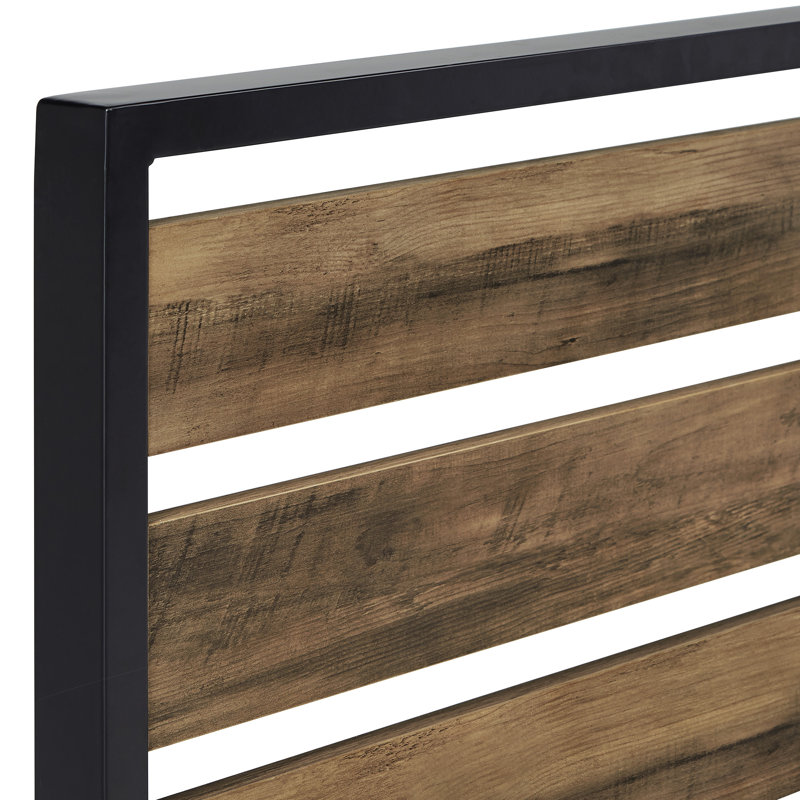 Iron Platform Bed, Queen, Black