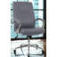 Grande et haute chaise de bureau rembourrée Contour - capacité de poids de 350 lb, qualité commerciale, gris-192378432