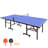 8Ft Mid-Size Table Tennis Table Foldable & Portable Ping Pong Table Set For Indoor Games With Net