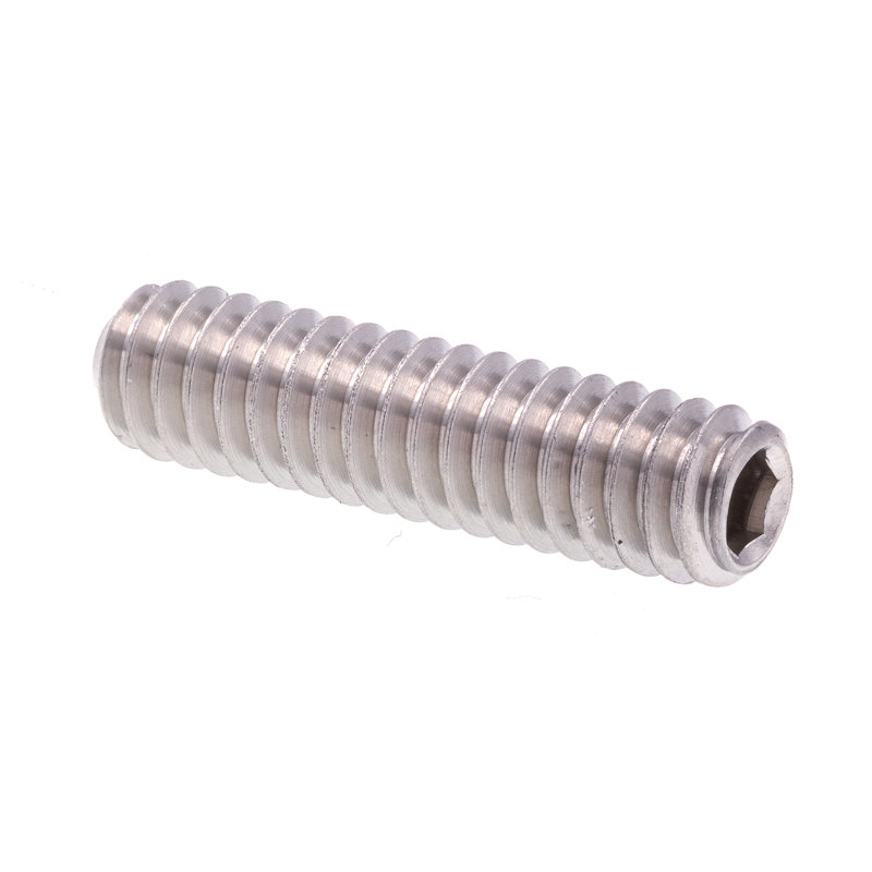Socket Set Screws, 1/4 in-20 X 1 in, Grade 18-8 Stainless Steel (10 Pack), 4.3" H x 2.95" W x 0.3" D, Stainless Steel