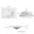 31 Inch Camilla Modern Vanity Top with Backsplash, Solid White
